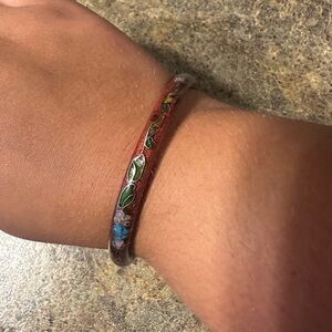 1970s VTG Floral Patterned Bangle Bracelet